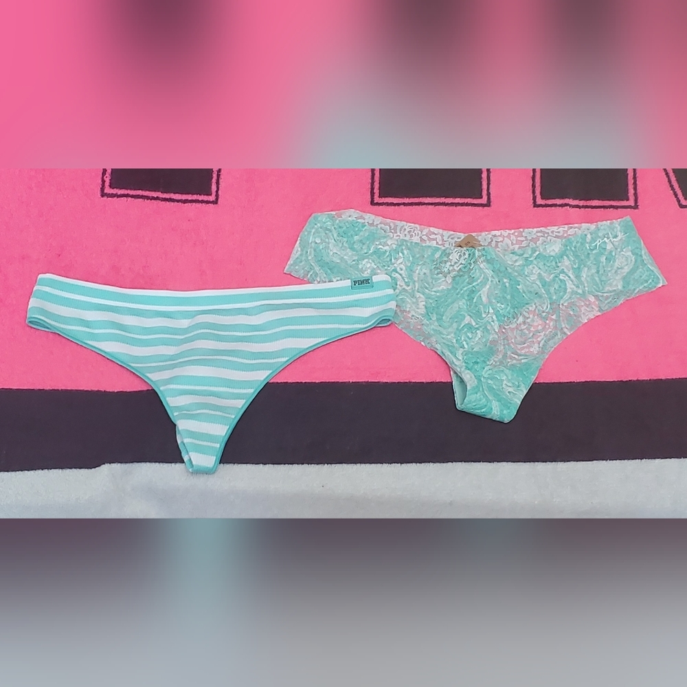 Pink brand panty set